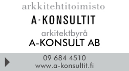 Arkkitehtitoimisto A-Konsultit Oy logo